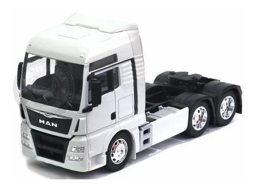 Miniatura Caminhão Man Tgx Trucado 1/32 Welly Branca - Carrinhos e
